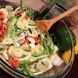 Greek Tortellini Pasta Salad