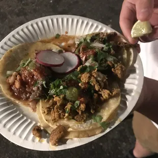 Asada, Pastor, Lengua Tacos