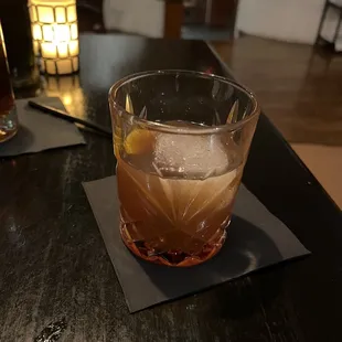 Smoked Old Fashioned, minus the smoke