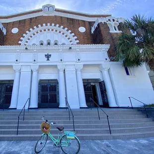 A synagogue turned church on our bicycle venture
