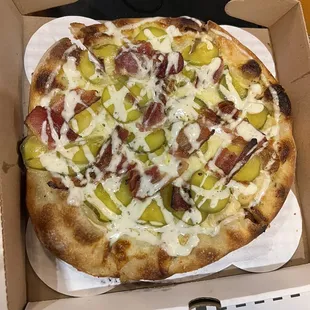 Pickle bacon ranch pie