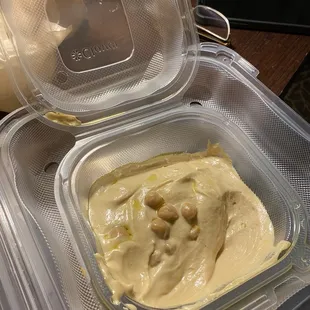 Hummus with no oil no bread I don&apos;t know how are you supposed to eat it