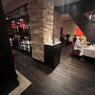 the dining area