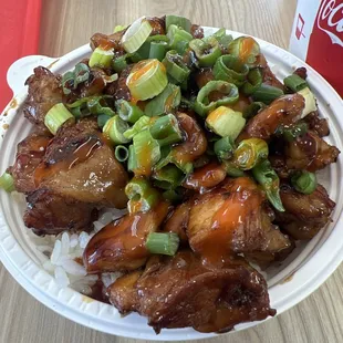 The mini chicken bowl .