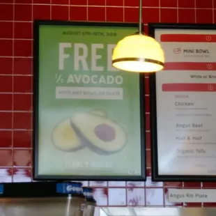 Aug 6 to 10, free avacado at every franchise location!