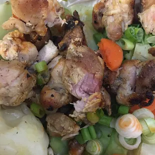 Didn't even eat any chicken. Most of it was undercooked.