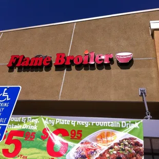 Store signage.