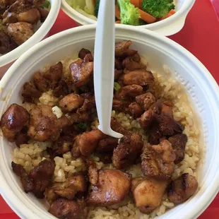 Portions were a freakin joke for $8 per bowl I could easily go to any other location and get more.