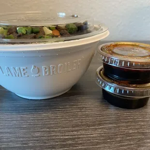 3/19/24 (tue): Mini Angus Beef w/ all veggies (side view)