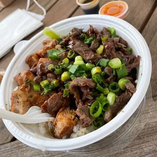 1/2 and 1/2 Meat Bowl