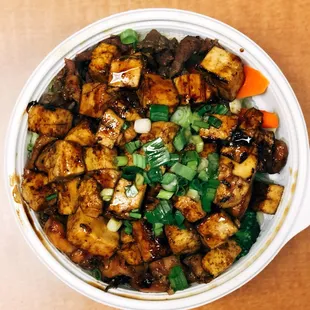 Half &amp; Half Bowl / no rice + tofu