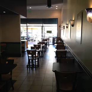 the interior of a restaurant