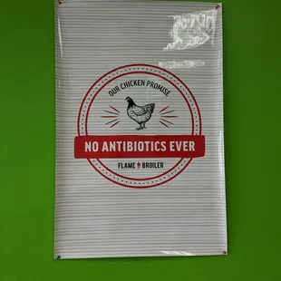 No Antibiotics Ever
