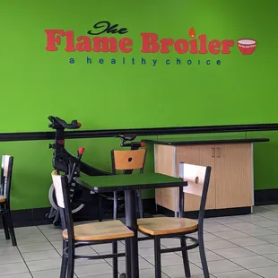 Interior. Notice the Cyclebar stationary bicycle by the wall