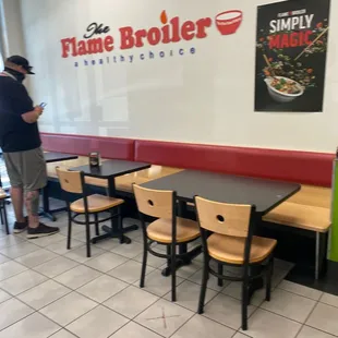  the interior of a restaurant