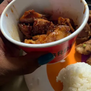 Spicy chicken that was absolutely amazing