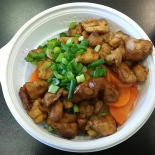 Note empty section on top left of bowl. They give less of your order than most Flame Broiler stores.