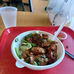 Happy hour 2-5 pm 2 chicken bowl  for $12.99 on tusday.saturday and sunday