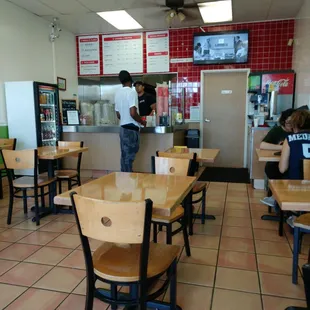 I&apos;m inside the Flame Broiler once again. Liking it. Healthier than most other fast food places.