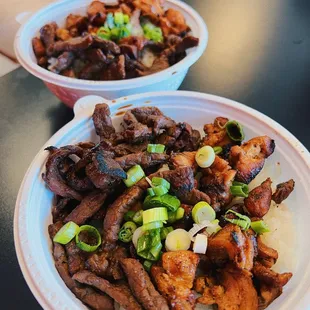 1/2 Chicken and 1/2 Angus Beef Combo