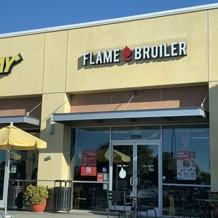 the front of a restaurant