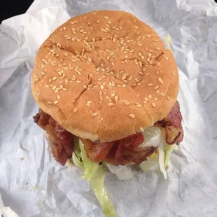 Bacon cheese burger