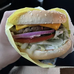1/4 cheese burger with union