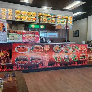 the inside of the restaurant