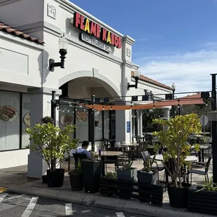 Front and outdoor seating