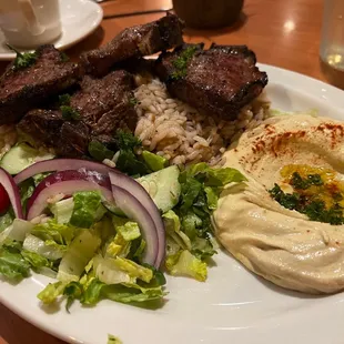 a plate of food on a table