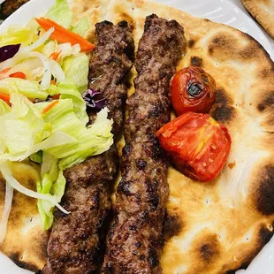 a plate of food on a table