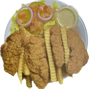 4piece chicken strip dinner