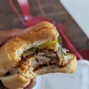 Chicken sandwich (hot)