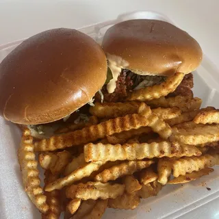 2 Sliders with Fries Combo #1