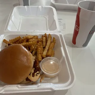 1 Sandwich w/Fries w/Drink combo #4