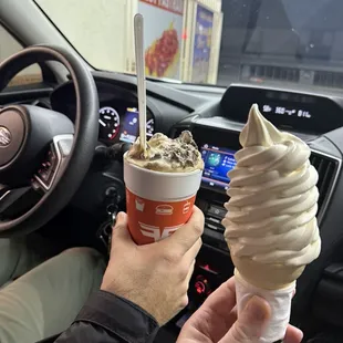 Oreo Twisters &amp; vanilla soft serve
