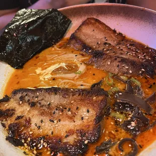 Black and Red Tonkotsu Ramen