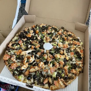 Creamy Garlic Chicken Pizza (large)