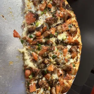 Garlic cream Creamy Garlic Combination Pizza