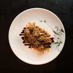 a plate of food on a table