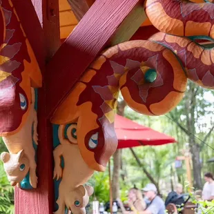 Predator/prey themed pavilions