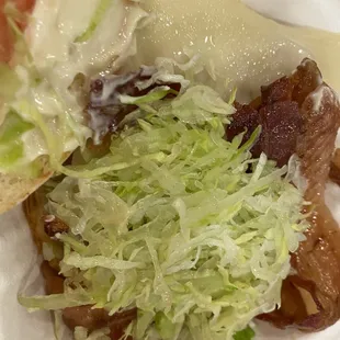 a closeup of a sandwich