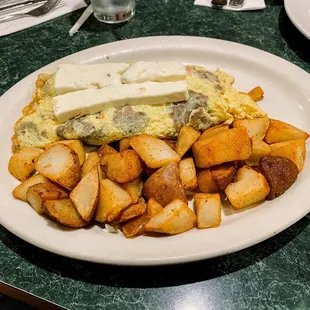 Greek scramble as an omelette