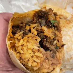Asada burrito