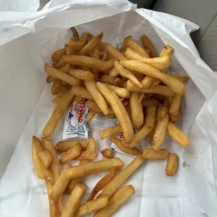 Burned French fries