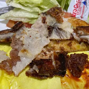 Do you see that thin layer of fish? Don't order it!