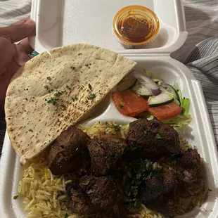 Lamb and Beef Shawarma Platter