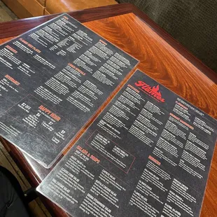 Menu, TONS OF GREAT THINGS TO CHOSE FROM