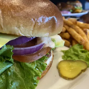 Sriracha Chicken Avocado Burger