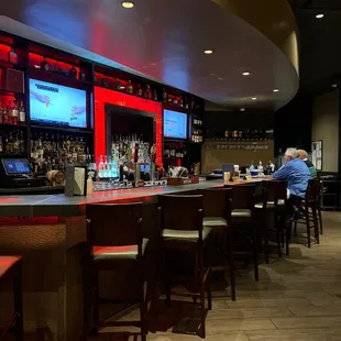 a man sitting at the bar